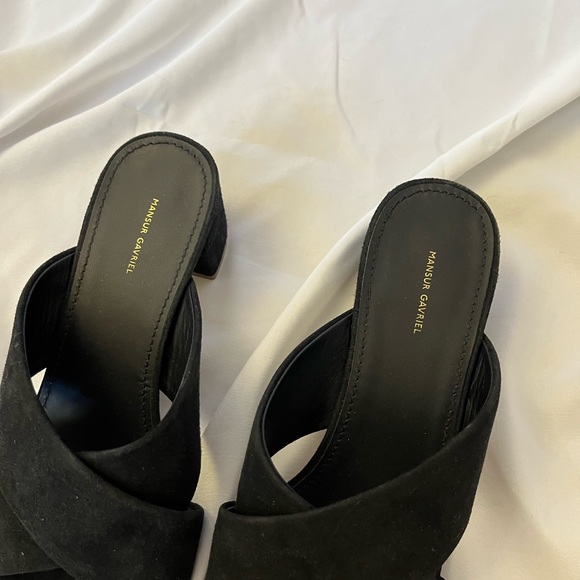 mansur gavriel duet crossover sandals - Picture 3 of 6
